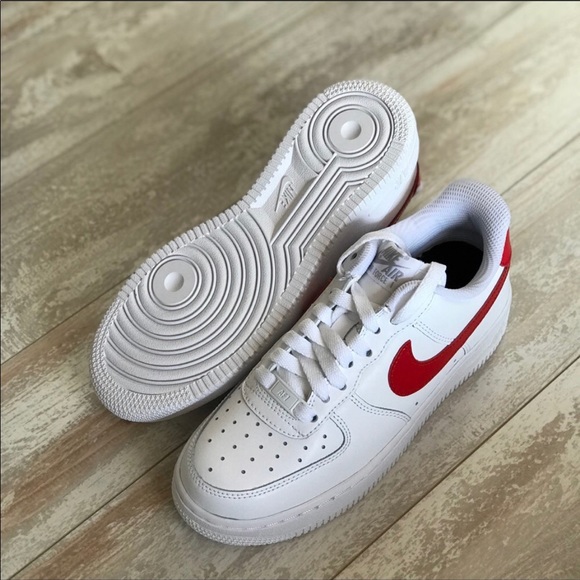 NWT Nike ID Air Force 1 Custom Red swoosh - Picture 3 of 8